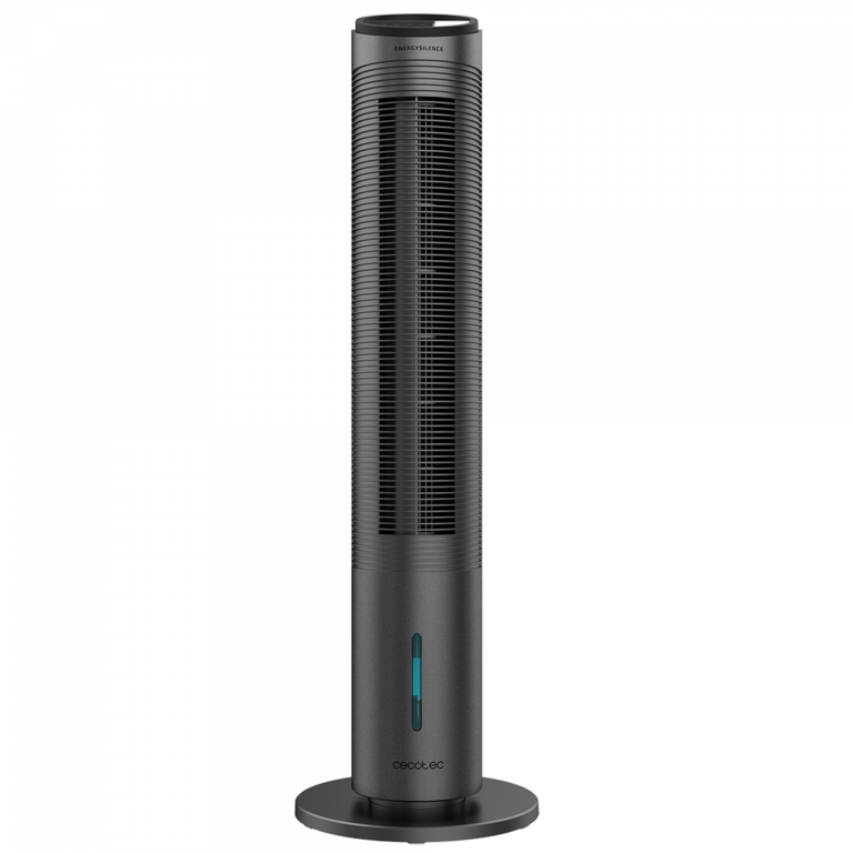 EnergySilence 2000 Cool Tower Smart – Climatizador Evaporativo, Potencia 60 W, Depósito E xtraíble de 2 L, 3 Velocidades, 3 Modos con Oscilación, Temporizador, Control táctil