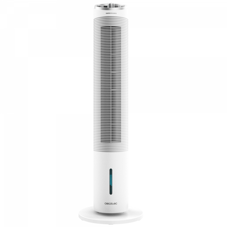 EnergySilence 2000 Cool Tower. Climatizador evaporativo de Torre con 60 W, Depósito extraíble de 2 litros, 3 Velocidades, Oscilación de 60º, Caudal de Aire de 800 m3/h