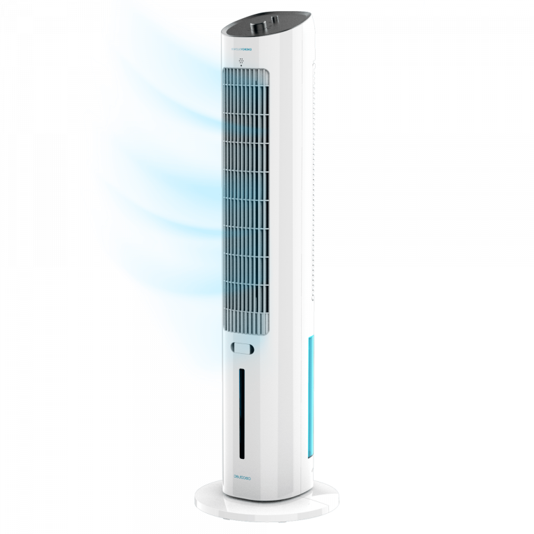 EnergySilence 2000 SkyCool Climatizador evaporativo de torre de 60 W, 3 L y 3 velocidades con oscilación.