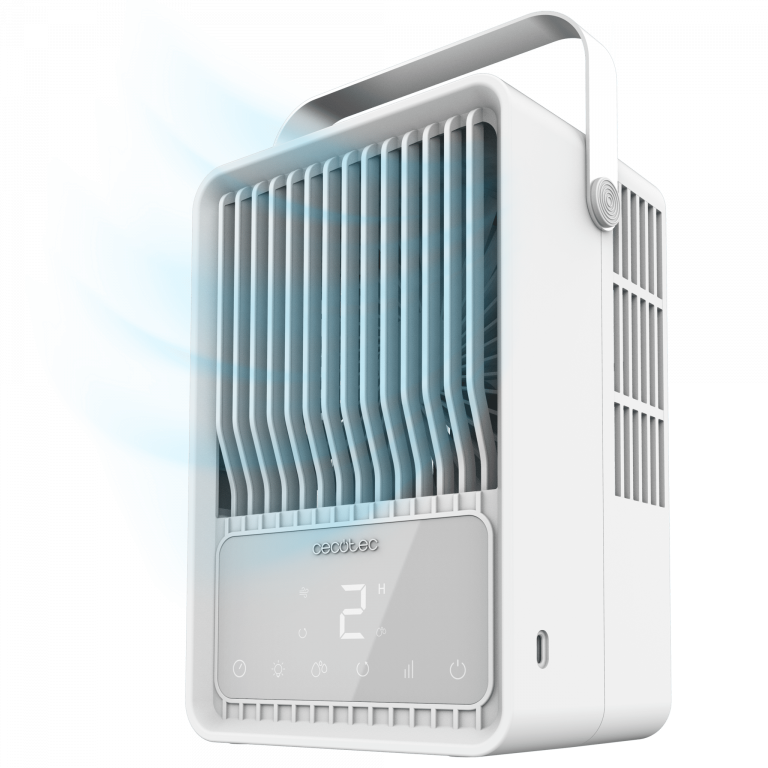 EnergySilence 500 DeskChill Smart Climatizador de sobremesa de 500 ml, control táctil, display digital y temporizador.