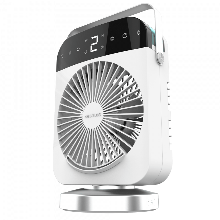 EnergySilence 599 DeskChill Smart Rotate Climatizador de sobremesa de 300 ml, control táctil y display digital.