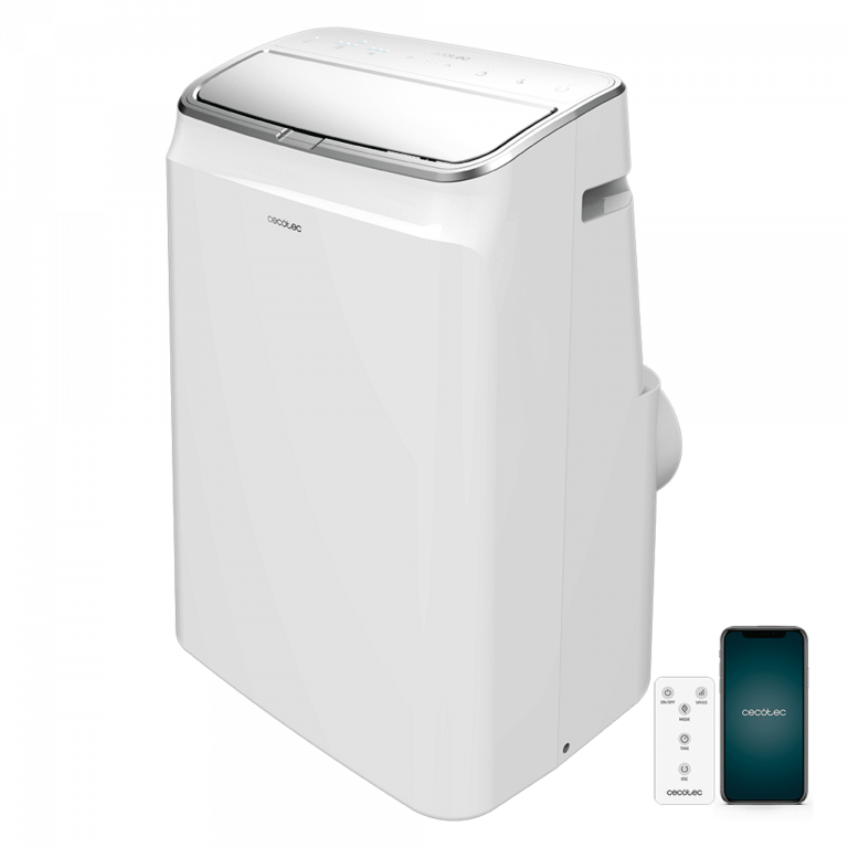 ForceClima 12800 Soundless Heating Connected Aire acondicionado portátil de 12000 BTU con bomba de calor y control por Wi-Fi. Incluye mando a distancia.