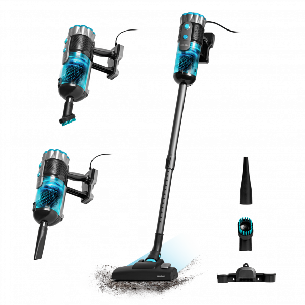 Conga Popstar 600 Ultra Aspirador escoba con cable. Potencia máxima de hasta 600 W y poder de succión de hasta 18 kPa. Depósito de 500 ml.