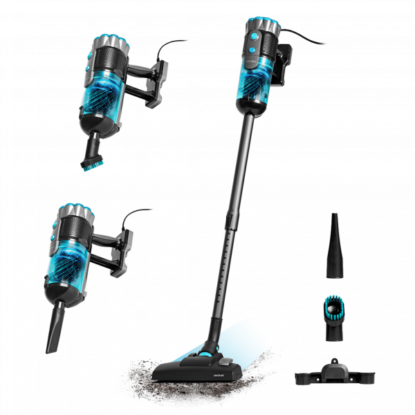 Conga PopStar 600 Vital Aspirador escoba con cable. Potencia máxima de hasta 600 W y poder de succión de hasta 18 kPa. Depósito de 500 ml.