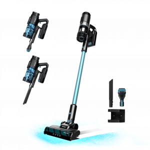Conga Rockstar 1500 Ray Eternal Aspirador escoba sin cables sin bolsa 3 en 1 con ciclón paralelo. Potencia 215 W y 12 kPa. 60 minutos de autonomía. Cepillo Jalisco y depósito de 500 ml.