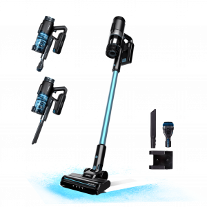 Conga Rockstar 1500 Ray Pure Aspirador vertical 3 en 1 con potencia 215 W. 12 kPa. 45 minutos de autonomía. Cepillo Mixto. Depósito de 500 ml. Ciclón paralelo.