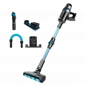 Conga RockStar 2500 Advance ErgoWet Aspirador escoba sin cables sin bolsa. Motor Digital, 4 en 1, Cepillo Jaliscazo, 680 W y 26 kPa, 230aW, Autonomía 90 min, Tubo Flexible y Depósito de Agua