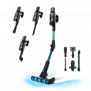 Conga Rockstar 3500 Storm ErgoTwice Animal Aspirador vertical 3 en 1 con ciclón paralelo. Potencia de 510 W, 30 kPa y 150 aW. 70 minutos de autonomía. Tubo flexible, cepillo Jalisco, accesorio especial para muebles y esquinas y accesorio para anim...