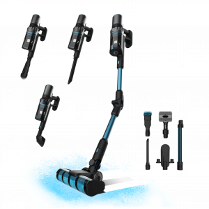 Conga Rockstar 3500 Storm Flex Animal Aspirador escoba sin cables sin bolsa 3 en 1 con ciclón paralelo. Potencia de 500 W, 30 kPa y 150 aW. 70 minutos de autonomía. Tubo flexible, cepillo Jalisco, accesorio especial para muebles y esquinas y acces...