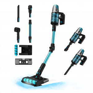 Conga Rockstar 7500 Astral ErgoWet Animal T Aspirador vertical 4 en 1 con potencia 680 W, 30 kPa y 90 minutos de autonomía. Cepillo Jalisco. Con 250 AW de potencial. Incluye Water Tank.