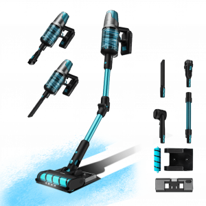 Conga Rockstar 7500 Astral ErgoWet Pet Animal Aspirador escoba sin cables sin bolsa 4 en 1 con potencia 680 W , 30 kPa y 90 minutos de autonomía. Cepillo Jaliscazo. Con 250 AW de potencial. Water tank y accesorio especial para animales.