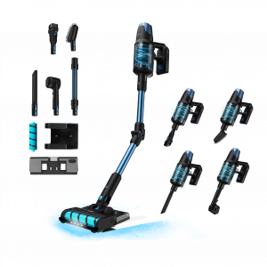 Conga Rockstar 8500 Infinity ErgoWet Animal T Aspirador vertical 4 en 1 con potencia 680 W, 30 kPa y 100 minutos de autonomía. Cepillo Jalisco. Con 250 AW de potencial. Incluye Water Tank y accesorio para animales.