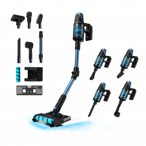 Conga Rockstar 8500 Infinity ErgoWet Animal Turbo T Aspirador vertical 4 en 1 con potencia 680 W, 30 kPa y 100 minutos de autonomía. Cepillo Jalisco. Con 250 AW de potencial. Incluye Water Tank, accesorio para animales y cepillo motorizado.