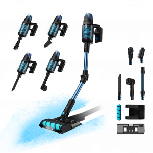 Conga Rockstar 8500 Infinity ErgoWet Animal Aspirador escoba sin cables sin bolsa 4 en 1 con potencia 680 W , 30 kPa y 100 minutos de autonomía. Cepillo Jaliscazo. Con 250 AW de potencial. Water tank y accesorio especial para animales