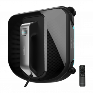 Conga WinDroid 970 Robot Limpiacristales. iTech WinSquare, Navegación Inteligente, Mopa Vibratoria, Diseño Cuadrado, 5 Modos de Limpieza, Sistema Seguridad
