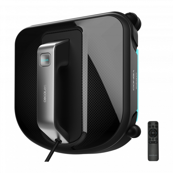 Conga WinDroid 970 Robot Limpiacristales. iTech WinSquare, Navegación Inteligente, Mopa Vibratoria, Diseño Cuadrado, 5 Modos de Limpieza, Sistema Seguridad