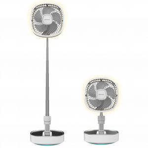 EnergySilence 1000 FoldAir Portable Ventilador portátil plegable con 8000 mAh, oscilación y control táctil, con luz.