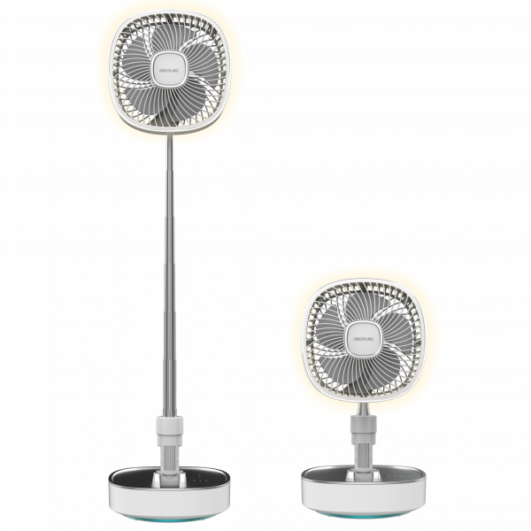 EnergySilence 1000 FoldAir Portable Ventilador portátil plegable con 8000 mAh, oscilación y control táctil, con luz.