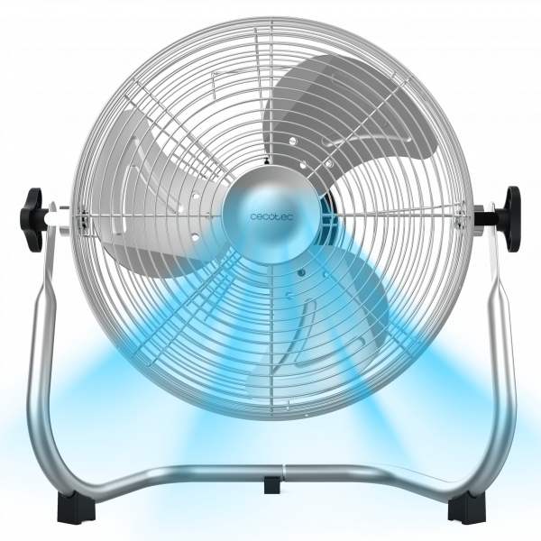 EnergySilence 999 Pro Ventilador industrial con 40 W, 12”, 3 velocidades, 3 aspas, uso sencillo, diseño elegante y máxima seguridad.