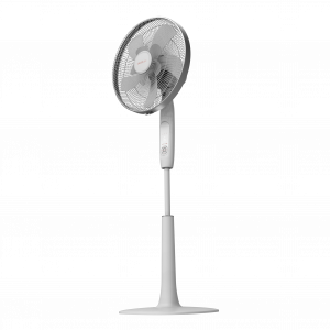 EnergySilence 1010 ExtremeConnected. Ventilador de Pie con Mando a Distancia y Temporizador, 60 W, 10 aspas, 6 Velocidades, Motor de Cobre, Altura ajustable 115-135 cm, Blanco