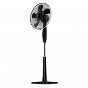 EnergySilence 1020 ExtremeFlow. Ventilador de Pie con Temporizador, 60 W, 10 aspas, Potente, Oscilante, Silencioso, 3 velocidades, Regulable, Motor de Cobre, Negro
