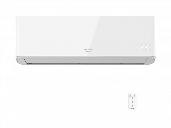 EnergySilence 12000 AirClima. Aire acondicionado split de 12000 BTU con bomba de calor, mando a distancia y pantalla LED. Sistema Inverter. 5 modos y 3 opciones de funcionamiento con 8 velocidades. Deshumidificación diaria de 29 L/ día y área de c...