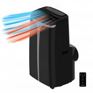 ForceClima 12250 SmartHeating. Aire Acondicionado Portátil con Mando a Distancia 4 en 1, Frío y Calor, Ultrasilencioso, 12000 BTU, 400 m³/h, Pantalla Digital, Temporizador 24 Horas