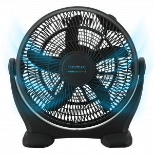 EnergySilence 1400 FloorFlow Ventilador industrial con 50 W, 14", 3 velocidades, 5 aspas, uso sencillo y máxima seguridad.