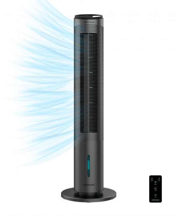 EnergySilence 1999 Cool Tower Smart - Climatizador Evaporativo, Potencia 60 W, Depósito E xtraíble de 2 L, 3 Velocidades y 3 Modos con Oscilación.