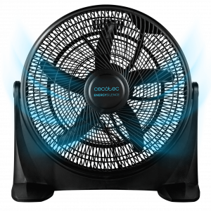 EnergySilence 2000 FloorFlow Ventilador industrial con 90 W, 20", 3 velocidades, 5 aspas, uso sencillo y máxima seguridad.