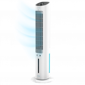 EnergySilence 2000 SkyCool Climatizador evaporativo de torre de 60 W, 3 L y 3 velocidades con oscilación.