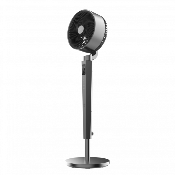 EnergySilence 2400 Cyclone Noir Circulador de Aire de Pie de 40W con motor DC con 24 Velocidades, Oscilación de 120º horizontal y 90º vertical, Mando a Distancia y Pantalla LED