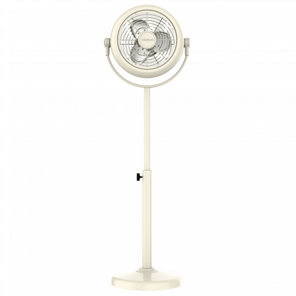EnergySilence 250 ClassicStyle Beige Ventilador de pie estilo retro color beige  de 10" con 25 W e inclinación ajustable.