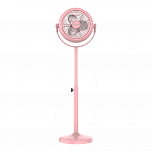 EnergySilence 250 ClassicStyle Pink Ventilador de pie estilo retro color rosa de 10" con 25 W e inclinación ajustable.
