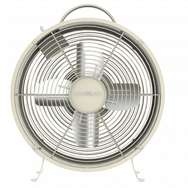 EnergySilence 400 RetroDesk Beige Ventilador de sobremesa estilo retro color beige  de 8" con 25 W y 4 aspas.