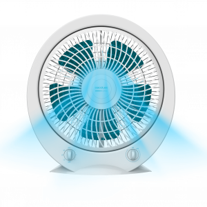 EnergySilence 4499 Power Box Ventilador de suelo con 45 W, 12 pulgadas, 3 velocidades, temporizador, silencioso, uso sencillo y máxima seguridad.