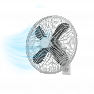 EnergySilence 4500 Power Wall Control Ventilador de pared de 18 ", con 50 W, control remoto, temporizador y display.