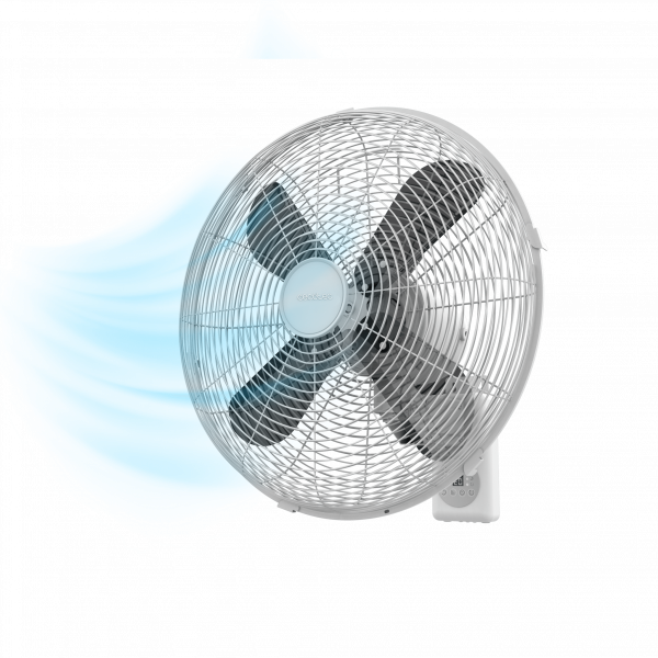 EnergySilence 4500 Power Wall Control Ventilador de pared de 18 ", con 50 W, control remoto, temporizador y display.