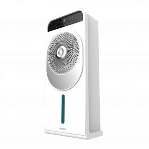 EnergySilence 4999 Cool Wave Climatizador evaporativo de diseño de 28W con motor DC, 5 L y 12 velocidades con oscilación.