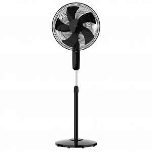 EnergySilence 514 MaxFlow Black Ventilador de pie con 16", con 45W, temporizador, 3 velocidades y oscilación.