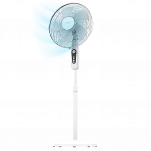 EnergySilence 515 MaxFlow White Ventilador de pie con 16", con 45W, temporizador, 3 velocidades y oscilación.