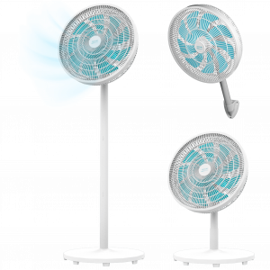EnergySilence 550 3in1 Ventilador de pie multiposición con 3 alturas: pie, sobremesa y pared, de 16" con 60 W.