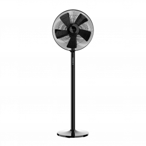 EnergySilence 550 Smart. Ventilador de pie con Mando a Distancia y Temporizador, 55 W, 5 Aspas de 40 cm de Diámetro, Oscilante, 3 Velocidades, 2 Alturas, Motor de Cobre, Negro