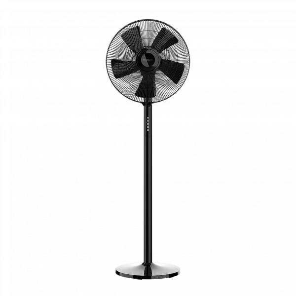 EnergySilence 550 Smart. Ventilador de pie con Mando a Distancia y Temporizador, 55 W, 5 Aspas de 40 cm de Diámetro, Oscilante, 3 Velocidades, 2 Alturas, Motor de Cobre, Negro