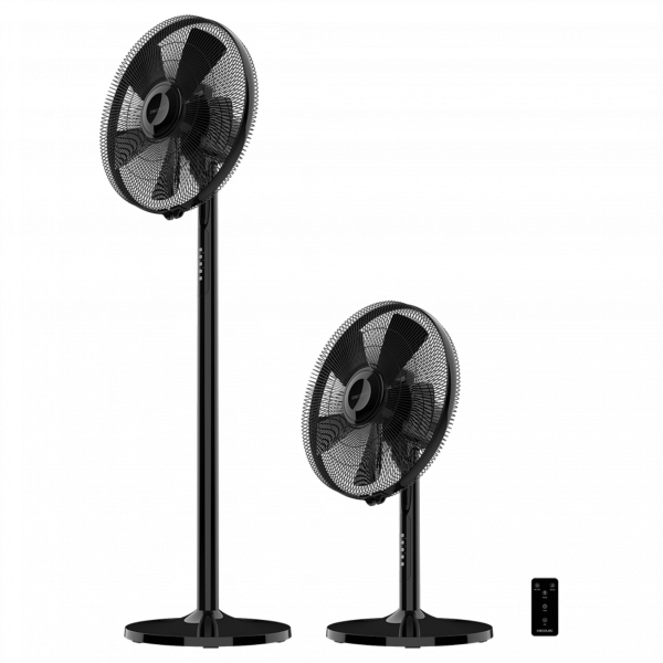 EnergySilence 555 2 in 1 Smart XL Ventilador de pie y de sobremesa con 55 W, motor de cobre, mando a distancia, 3 modos y 3 velocidades, temporizador 7 h y oscilación