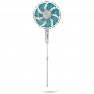 EnergySilence 609 Max Flow Ventilador de pie de 16" con 70 W, temporizador, oscilación y altura ajustable.