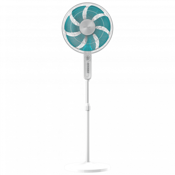 EnergySilence 609 Max Flow Ventilador de pie de 16" con 70 W, temporizador, oscilación y altura ajustable.
