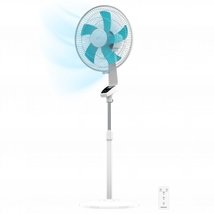 EnergySilence 620 Flow Control Ventilador de pie de 16" con 50W, temporizador, mando a distancia y control táctil.