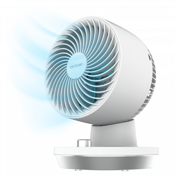 EnergySilence 800 Cyclone Desk Ventilador circulador de aire de sobremesa de 45 W, oscilación e inclinación ajustables.