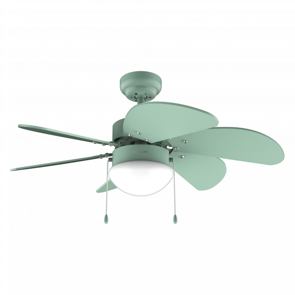 EnergySilence Aero 3600 Vision Full Green Ventilador de techo de 50 W y 36” con lámpara, 3 velocidades, 6 aspas, modo winter-summer y uso sencillo.